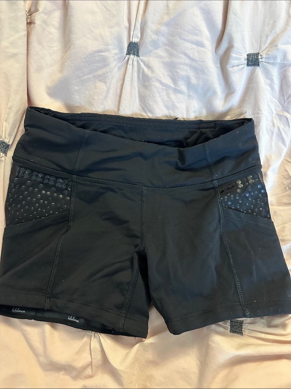 lululemon athletica Black Athletic High-Rise Shorts with Grip Panels Sz XXS / 00